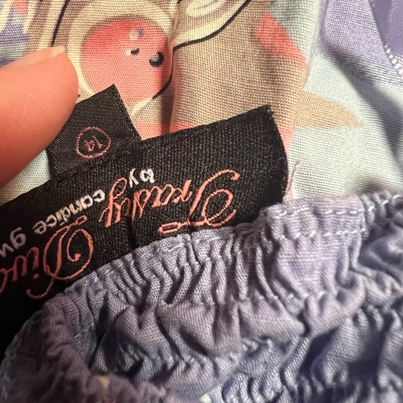 Trashy Diva Dottie Atomic Lilac halter top sz 14 - Picture 5 of 5